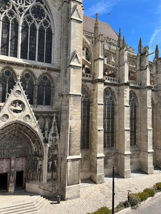 Appartement Vue Cathedrale- Centre Ville Meaux-Gare-Disney エクステリア 写真
